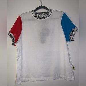NWT Opening Ceremony - size M White Blue and Red Limited Edition Banded T-Shirt